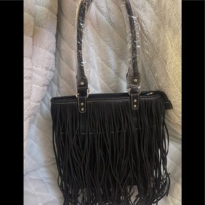 NWT Blazin Roxx leather fringe purse
